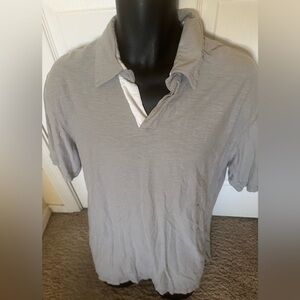 Men’s pre own as is Large L size Nat Nast grey polo shirt